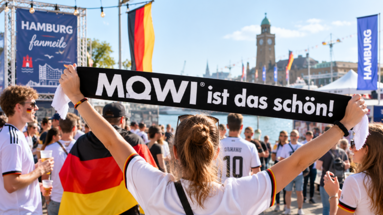 „MOWI ist das schön“: Personalisierte Fußballschals für eine WM-Fankampagne